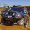 3415150B Winch Bumper w/ Fit Kit Fits Select Toyota Land Cruiser [Black Finish] - image 2