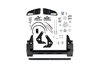 3420210B Combination Bumper w/ Fit Kit Fits Select Toyota FJ Cruiser [Black Finish] - image 4