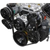 S-Drive Complete Serpentine Pulley Drive System Matte Black Big Block Chevy - image 1