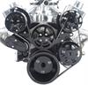 S-Drive Complete Serpentine Pulley Drive System Black Small Block Chevy - image 1