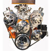 V-Drive Complete Serpentine Pulley Drive System Polished Small Block Chevy