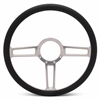 15 in. Launch Steering Wheel - Clear Anodized Spokes, Black Grip - image 1