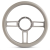 15 in. Launch Steering Wheel - Clear Anodized Spokes, Grey Grip - image 1