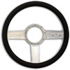 STEERING WHEEL SS MACH/BLK GRIP - image 1