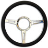STEERING WHEEL CLASSIC POL/BLK GRIP - image 1