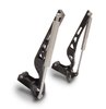 MS147-83BA Billet Aluminum Kinetic Hood Hinges for 1979-1993 Ford Mustang w/Stock Steel Hood [Gloss Black Anodized Finish] - image 2