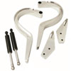 Billet Trunk Hinges Clear Coat 1966-67 Chevy Nova - image 1
