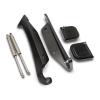Billet Hood Hinges Select 1988-1999 GM C/K, Blazer, Jimmy, Suburban, Tahoe, Yukon Trucks - Gloss Black Finish - image 1
