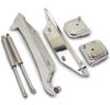 Billet Hood Hinges Select 1988-1999 GM C/K, Blazer, Jimmy, Suburban, Tahoe, Yukon Trucks - Protective Clear Coat Finish