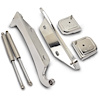 Billet Hood Hinges Select 1988-1999 GM C/K, Blazer, Jimmy, Suburban, Tahoe, Yukon Trucks - Raw Machined Finish - image 1