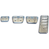 PEDAL COVER SET 67-69 CAMARO 4PC MACHINE