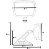 MS279-10BK Kinetic Square Mirror [Gloss Black Fusioncoat Finish] - image 3