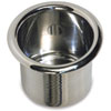 DRINK HOLDER SPUN ALUM MED 3-3/8 POL