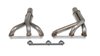 11585FLT Upright Derby-Style Headers for GM 2.8, 3.1, 3.4L V6 Engines w/Round Exhaust Ports [409 Stainless Steel] - image 2