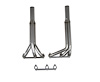 11586FLT Upright Derby Style Headers for GM 2.8L, 3.1L, 3.4L V6 Engines - image 1