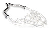 13133FLT FLOWTECH OFF-ROAD MID-PIPES  - POLISHED STAINLESS STEEL - image 1