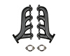 Cast Iron Exhaust Manifolds for GM Gen III, IV LS Engines [Black Ceramic Finish]