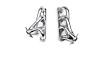 Shorty Header for 1987-1995 Ford Bronco/F-150 [Ceramic Coated] - image 1