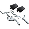 Header-Back Exhaust System With Mufflers Kit 1968-1972 GM A-Body V8 - image 1