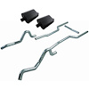 Header-Back Exhaust System With Mufflers Kit 1964-1967 GM A-Body V8