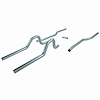 1971-74 Mopar B-Body 3" dual rear exit pipes, no muffler - image 1