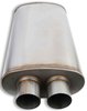 FlowMonster Straight-Through Muffler Oval Case Dual In/Dual Out: 3 in. - image 2