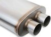 FlowMonster Straight-Through Muffler Oval Case Dual In/Dual Out: 3 in. - image 3
