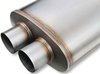 FlowMonster Straight-Through Muffler Oval Case Dual In/Dual Out: 3 in. - image 4