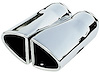 Polished Stainless Steel 2-Piece Exhaust Tip Weld-On - image 1