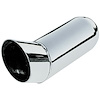 Polished Stainless Turn-Up Tip 2.25" inlet, 3" outlet, 8" length - image 1