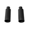 Black Ceramic Coated Stainless Steel Exhaust Tips Clamp-On - image 2