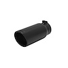 Black Ceramic Coated Stainless Steel Exhaust Tip Clamp-On - image 1
