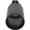 Black Ceramic Coated Stainless Steel Exhaust Tip Clamp-On - image 2
