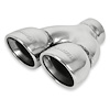 Polished Stainless Steel Dual Exhaust Tip Weld-On