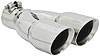 Polished Stainless Steel Dual Exhaust Tip Clamp-On - image 2