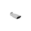15385 Exhaust Tip; 4.25 x 2.25 in. Oval Polished SS Fits 2.50 in. Tubing - Clamp on - image 2