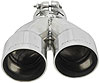 Polished Stainless Steel Dual Exhaust Tip Clamp-On - image 3