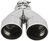 Polished Stainless Steel Dual Exhaust Tip Clamp-On - image 3