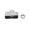 Polished Stainless Steel Exhaust Tip Single Wall, Angle Cut, Rolled Edge - image 3