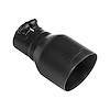 Black Ceramic Coated Stainless Steel Exhaust Tip Clamp-On - image 1