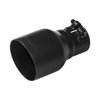 Black Ceramic Coated Stainless Steel Exhaust Tip Clamp-On - image 3