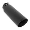 Black Clamp-On Ceramic Coated Stainless Steel Exhaust Tip - image 4