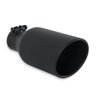15404B Exhaust Tip; 4.5-in. Black Angle Cut Fits 2.5-in. Tubing, 11.00-in Long - Clamp On - image 4