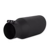 15405B Exhaust Tip; 5.0-in. Black Angle Cut Fits 3.5-in. Tubing, 12.00-in Long - Clamp On - image 3