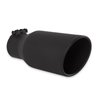 15406B Exhaust Tip; 4.5-in. Black Angle Cut Fits 3.0-in. Tubing, 11.00-in Long - Clamp On - image 2