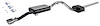 Force II Cat-Back Exhaust System 1993-98 VW Jetta 2.0L - image 1