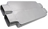 Low-Profile Delta Force Race Muffler Dual In/Dual Out: 3.5" - image 1