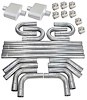 FlowMonster/JEGS Aluminized Exhaust System Kit - Universal - 2.500 in. Tubing - Center In/Center Out - image 1