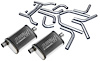 Exhaust System Kit - Universal - 2.500 in. Tubing - Offset In/Center Out FlowFX Series Mufflers - image 1