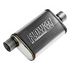 4" x 9" Oval FlowFX Muffler Offset In/Center Out: 3.00" - image 1